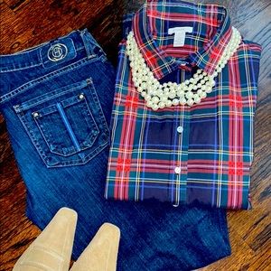 J.Crew Women’s Tartan Shirt